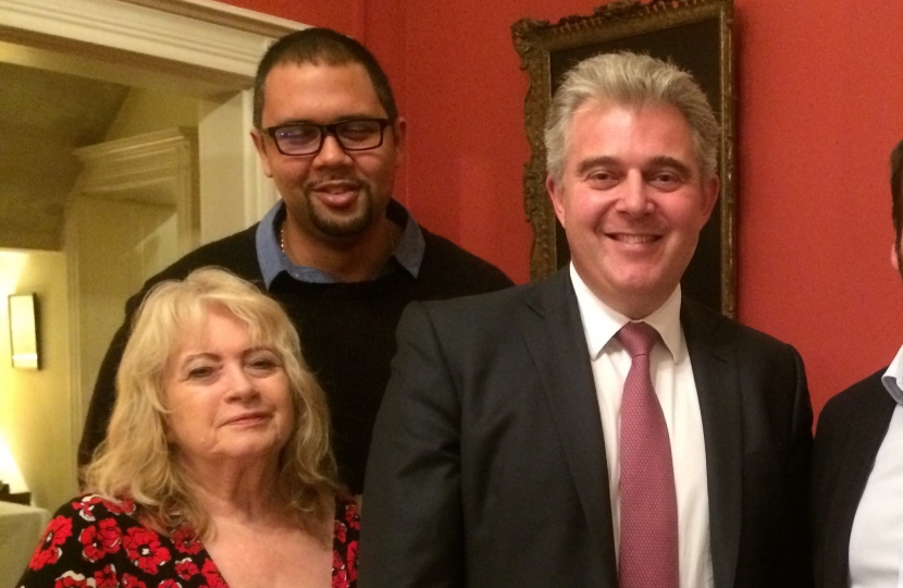 Brandon Lewis with guests