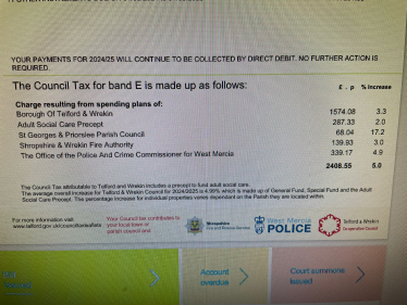 Council Tax Bill for 2024/25
